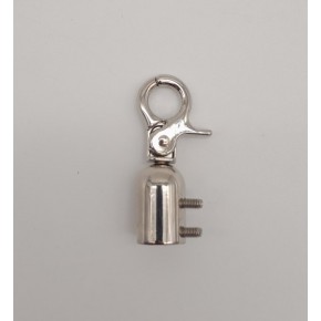 Çanta Aksesuar 12 mm Gümüş Renk Kancalı Kovan 1 Adet