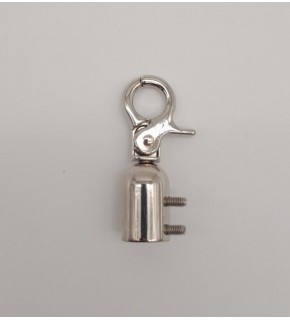 Çanta Aksesuar 12 mm Gümüş Renk Kancalı Kovan 1 Adet