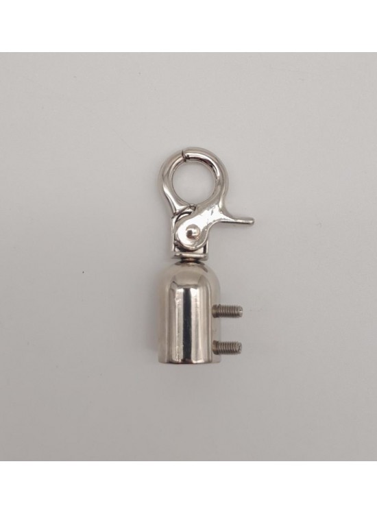 Çanta Aksesuar 12 mm Gümüş Renk Kancalı Kovan 1 Adet