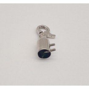 Çanta Aksesuar 12 mm Gümüş Renk Kancalı Kovan 1 Adet