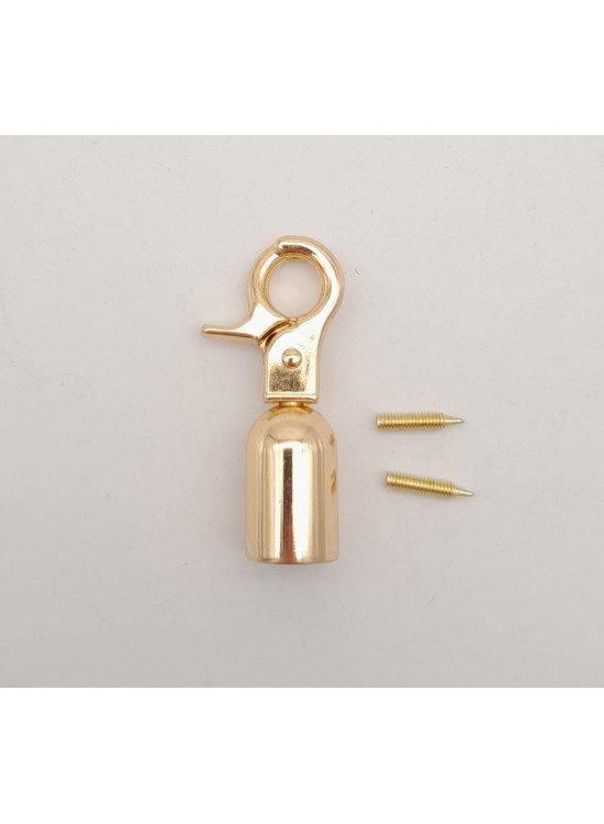 Çanta Aksesuar 12 mm Light Gold Renk Kancalı Kovan 1 Adet