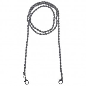 Çanta Aksesuar 120 cm Burgulu Füme Renk Kancalı Çanta Zinciri