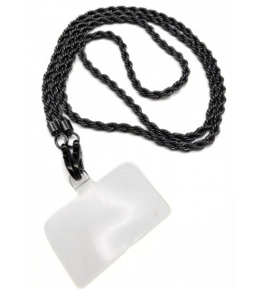 Çanta Aksesuar 120 cm Füme Renk  Burgulu Zincir Telefon Aksesuarı, Telefon Zinciri, Telefon Askısı, Telefon Boyun Askısı, Tüm Telefon Kılıfları İçin Uygundur (Kılıf Değildir)