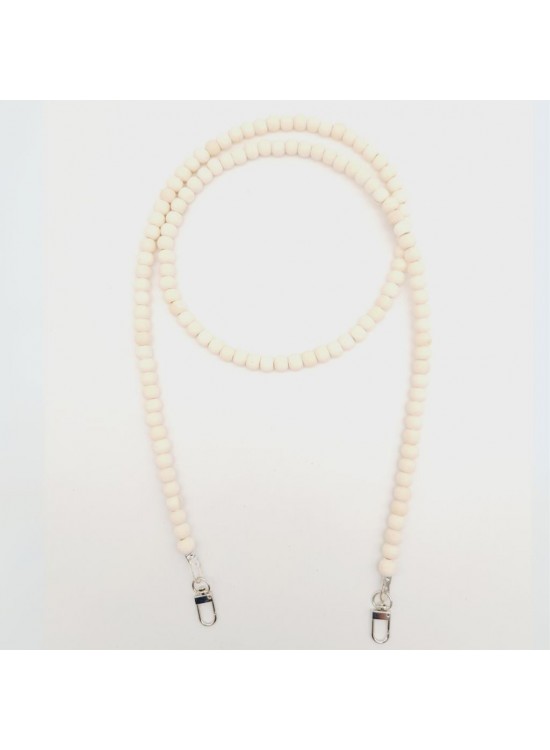 Çanta Aksesuar 120 cm Ham Doğal Renk 8 mm Ahşap Boncuklu Çanta Sapı Gümüş Metalli Çanta Aksesuar 120 cm Ham Doğal Renk 8 mm Ahşap Boncuklu Çanta Sapı Gümüş Metalli