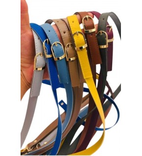 Çanta Aksesuar 120x1.5 cm Tokalı Çanta Sapı Slim Model Renk Seçenekli Light Gold Metalli 2