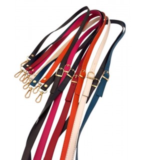 Çanta Aksesuar 120x1.5 cm Tokalı Çanta Sapı Slim Model Renk Seçenekli Light Gold Metalli