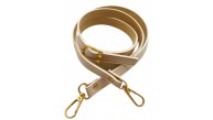 Çanta Aksesuar 120x1.5 cm Tokalı Çanta Sapı Slim Model Renk Seçenekli Light Gold Metalli