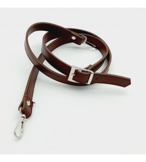 Çanta Aksesuar 120X2 Cm Suni Deri Gümüş Tokalı Bordo Renk Çanta Sapı