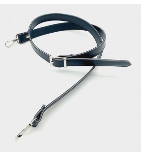 Çanta Aksesuar 120X2 Cm Suni Deri Gümüş Tokalı Lacivert Renk Çanta Sapı