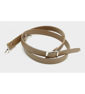 Çanta Aksesuar 120X2 Cm Suni Deri Gümüş Tokalı Vizon Renk Çanta Sapı