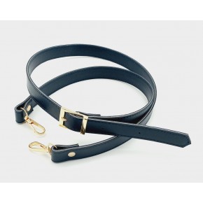 Çanta Aksesuar 120X2 Cm Suni Deri Light Gold Tokalı Lacivert Renk Çanta Sapı