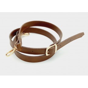 Çanta Aksesuar 120X2 Cm Suni Deri Light Gold Tokalı Taba Renk Çanta Sapı