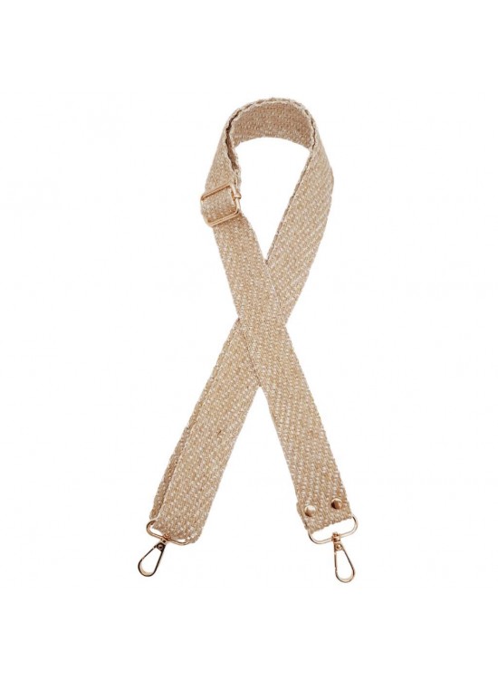 Çanta Aksesuar 120x3 cm Jüt Kolon Çanta Sapı Gold Simli Light Gold Metalli Çanta Aksesuar 120x3 cm Jüt Kolon Çanta Sapı Gold Simli Light Gold Metalli