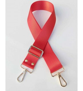 Çanta Aksesuar 120X4 Cm Polyester Kolon Çanta Sapı Nar Çiçeği Gold Metal