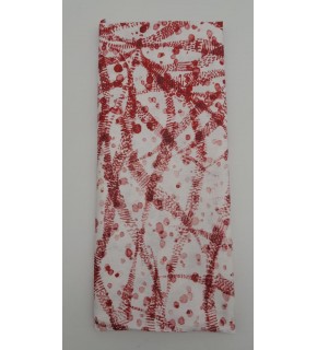 Çanta Aksesuar 120X50 Cm Bordo Şerit Desen Pamuklu Astarlık Kumaş No:14