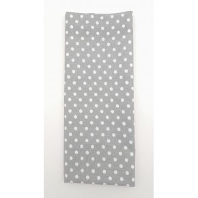 Çanta Aksesuar 120x50 cm Gri Renk Küçük Puantiyeli Pamuklu Astarlık Kumaş No:23