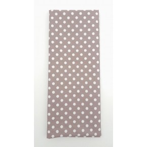 Çanta Aksesuar 120x50 cm Koyu Gül Kurusu Renk Küçük Puantiyeli Pamuklu Astarlık Kumaş No:24