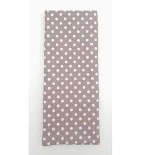 Çanta Aksesuar 120x50 cm Koyu Gül Kurusu Renk Küçük Puantiyeli Pamuklu Astarlık Kumaş No:24