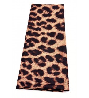 Çanta Aksesuar 120X50 cm Leopar Renk Pamuklu Saten Astarlık Kumaş