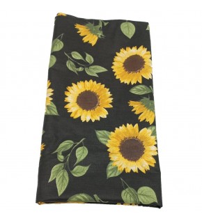 Çanta Aksesuar 120X50 Cm Pamuklu Astarlık Kumaş Ayçiçek Desen