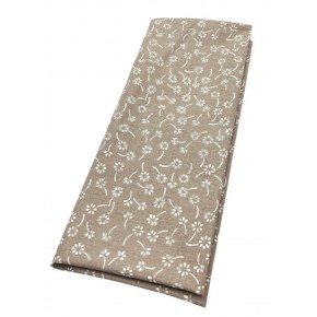 Çanta Aksesuar 120x50 cm Pamuklu Astarlık Kumaş Bej Çıtır Çiçek Desen