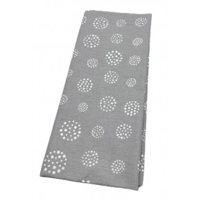 Çanta Aksesuar 120x50 cm Pamuklu Astarlık Kumaş Gri Daire Desenli