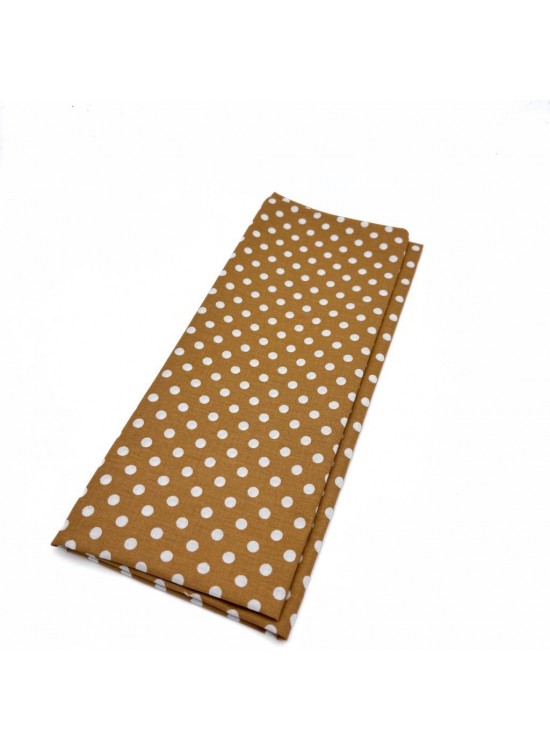 Çanta Aksesuar 120x50 cm Pamuklu Astarlık Kumaş Hardal Sarı Küçük Puantiyeli Çanta Aksesuar 120x50 cm Pamuklu Astarlık Kumaş Hardal Sarı Küçük Puantiyeli