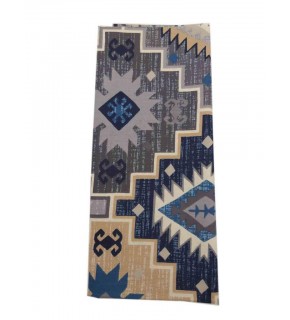 Çanta Aksesuar 120X50 Cm Pamuklu Astarlık Kumaş Kilim Desen Mavi Ton