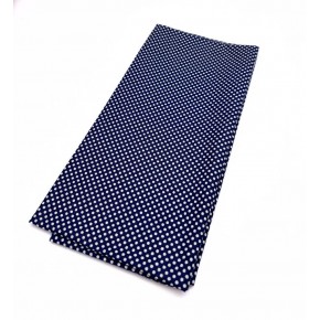 Çanta Aksesuar 120x50 cm Pamuklu Astarlık Kumaş Lacivert Minik Puantiye