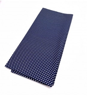 Çanta Aksesuar 120x50 cm Pamuklu Astarlık Kumaş Lacivert Minik Puantiye