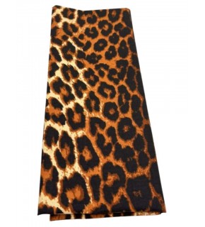 Çanta Aksesuar 120x50 cm Pamuklu Astarlık Kumaş Leopar Desenli Yeni