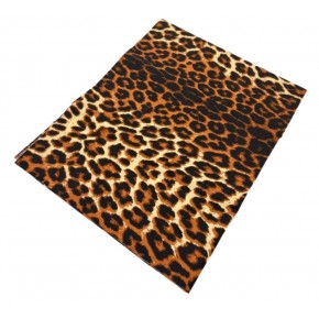 Çanta Aksesuar 120x50 cm Pamuklu Astarlık Kumaş Leopar Desenli Yeni