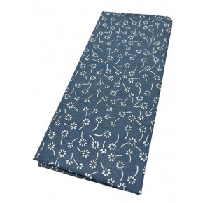 Çanta Aksesuar 120x50 cm Pamuklu Astarlık Kumaş Mavi  Çıtır Çiçek Desen