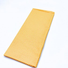 Çanta Aksesuar 120x50 cm Pamuklu Astarlık Kumaş Sarı Minik Puantiye