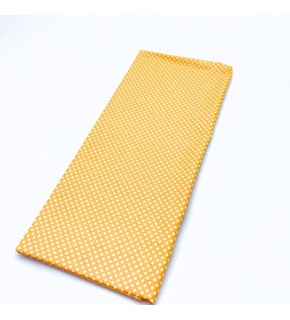 Çanta Aksesuar 120x50 cm Pamuklu Astarlık Kumaş Sarı Minik Puantiye