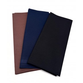 Çanta Aksesuar 120x50  cm Pamuklu Astarlık Kumaş Seti (Lacivert, Siyah, Koyu Kahve)