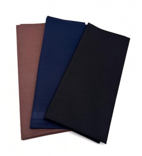 Çanta Aksesuar 120x50  cm Pamuklu Astarlık Kumaş Seti (Lacivert, Siyah, Koyu Kahve)