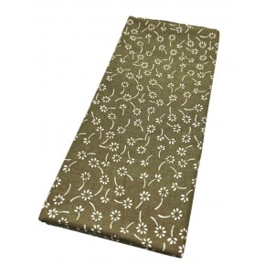 Çanta Aksesuar 120x50 cm Pamuklu Astarlık Kumaş Yeşil  Çıtır Çiçek Desen