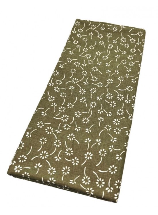 Çanta Aksesuar 120x50 cm Pamuklu Astarlık Kumaş Yeşil Çıtır Çiçek Desen Çanta Aksesuar 120x50 cm Pamuklu Astarlık Kumaş Yeşil Çıtır Çiçek Desen