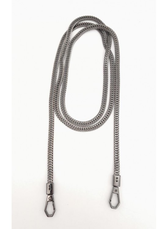 Çanta Aksesuar 125 cm Füme Renk Kancalı Çanta Zinciri