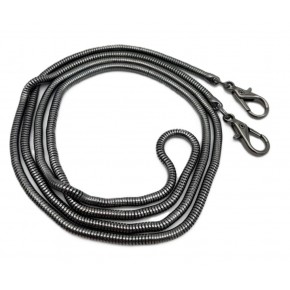 Çanta Aksesuar 125 cm Füme Renk Solucan Model Kancalı Çanta Zinciri