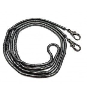 Çanta Aksesuar 125 cm Füme Renk Solucan Model Kancalı Çanta Zinciri