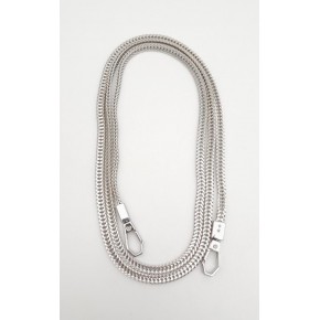 Çanta Aksesuar 125 cm Gümüş Renk Kancalı Çanta Zinciri