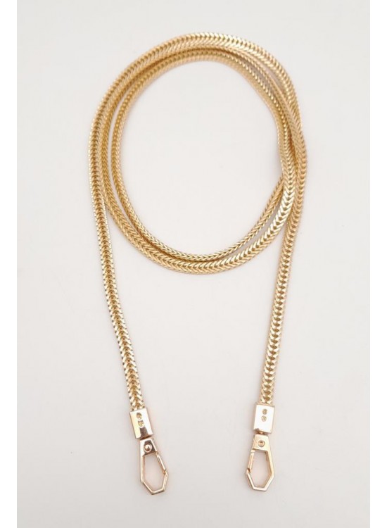 Çanta Aksesuar 125 cm Light Gold Renk Kancalı Çanta Zinciri