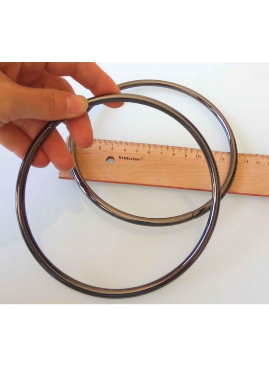 Çanta Aksesuar 13 Cm Füme Renk Metal Çanta Sapı