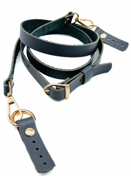 Çanta Aksesuar 130x1.5 cm Gri Renk Gerçek Deri Light Gold Tokalı Çanta Sapı Çanta Aksesuar 130x1.5 cm Gri Renk Gerçek Deri Light Gold Tokalı Çanta Sapı