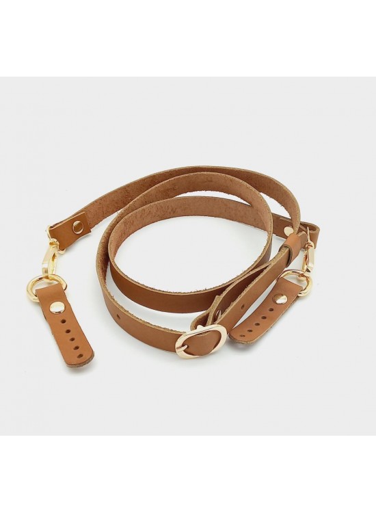 Çanta Aksesuar 130x1.5 cm Taba Gerçek Deri Light Gold Tokalı Çanta Sapı Çanta Aksesuar 130x1.5 cm Taba Gerçek Deri Light Gold Tokalı Çanta Sapı