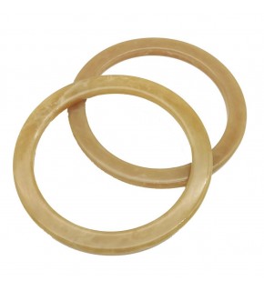 Çanta Aksesuar 13Cm Yuvarlak Akrilik Vizon Mermer Desen Çanta Sapı