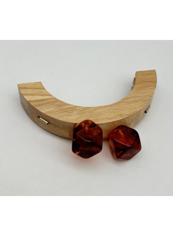 Çanta Aksesuar 14 Cm Oval Ahşap Burs Kehribar Renk Toplu Çanta Aksesuar 14 Cm Oval Ahşap Burs Kehribar Renk Toplu