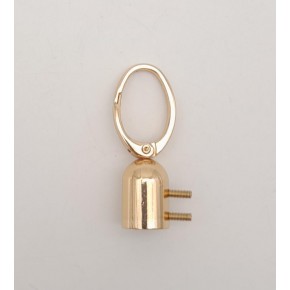 Çanta Aksesuar 14 mm Light Gold Renk Oval Halkalı Kancalı Kovan 1 Adet